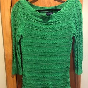 Like new bright green sweater